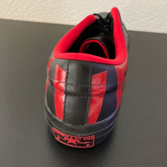 NEW MENS CONVERSE ONE STAR OX 160913C SZ 10  BLK RED SNEAKERS ATHLETIC SHOES - Picture 10 of 12